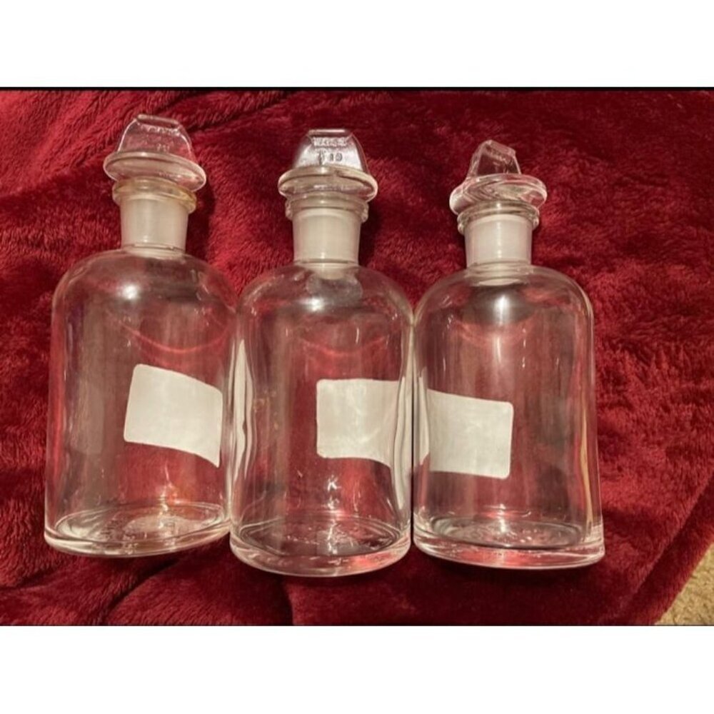 Vintage Pyrex Pharmaceutical Glass Bottles